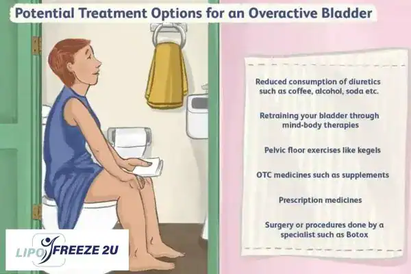 image of woman on toilet because of an overactive bladder Ascot