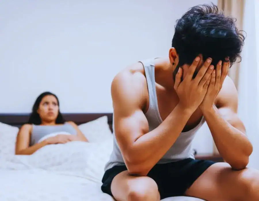 Image of upset man in need of erectile dysfunction treatment Ascot